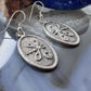 Joel Pajarito Santo Domingo Sterling Silver Tufa Cast Dragonfly Dangle Earrings For Women