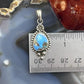 Sterling Silver Southwestern Style Golden Hill Turquoise Decorated Pendant For Women