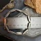 Christine Wolf Sterling Silver Double Side Multi-Stone Link Bracelet For Women