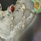 Carolyn Pollack Sterling Silver Red Jasper W/Kokopelli Dangle Earrings For Women