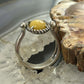 Carolyn Pollack Sterling Silver Oval Yellow Jasper Size 8 Reversible Ring For Women