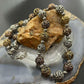 Carolyn Pollack Sterling Silver & Brass Swirl Hollow Beaded Necklace For Women