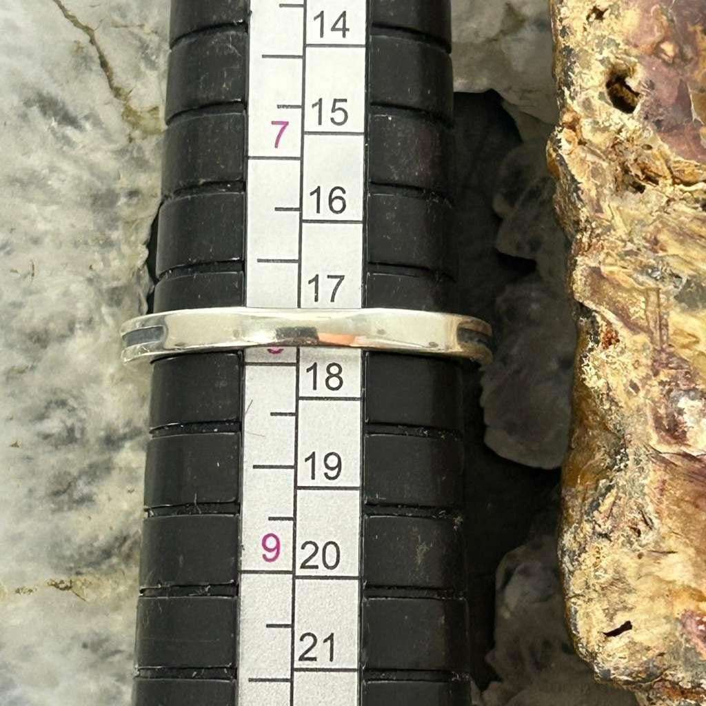 Carolyn Pollack Sterling Silver Rounde Small Red Jasper Ring Size 8 For Women