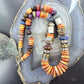 Tommy & Rosita Singer Sterling Silver Spiny Oyster & Multistone Beads 20" Necklace For Women