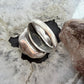 Sterling Silver Electroform Small Rose Fashion Ring Size 7.25 For Women