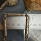 Vintage Silver Stamped Cylinder 24" Fashion Link Necklace For Women
