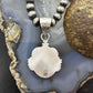 Sterling Silver Southwestern Style Oval Turquoise Decorated Pendant For Women