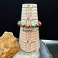 Southwestern Style 10mm Copper Navajo Pearl & 10mm Sediment Jasper Stretch Bracelet For Women