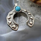 Carolyn Pollack Sterling Silver Turquoise Decorated Heart Naja Pendant For Women