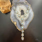 Sterling Silver Southwestern Style Golden Hill Turquoise Lariat 31" Necklace For Women