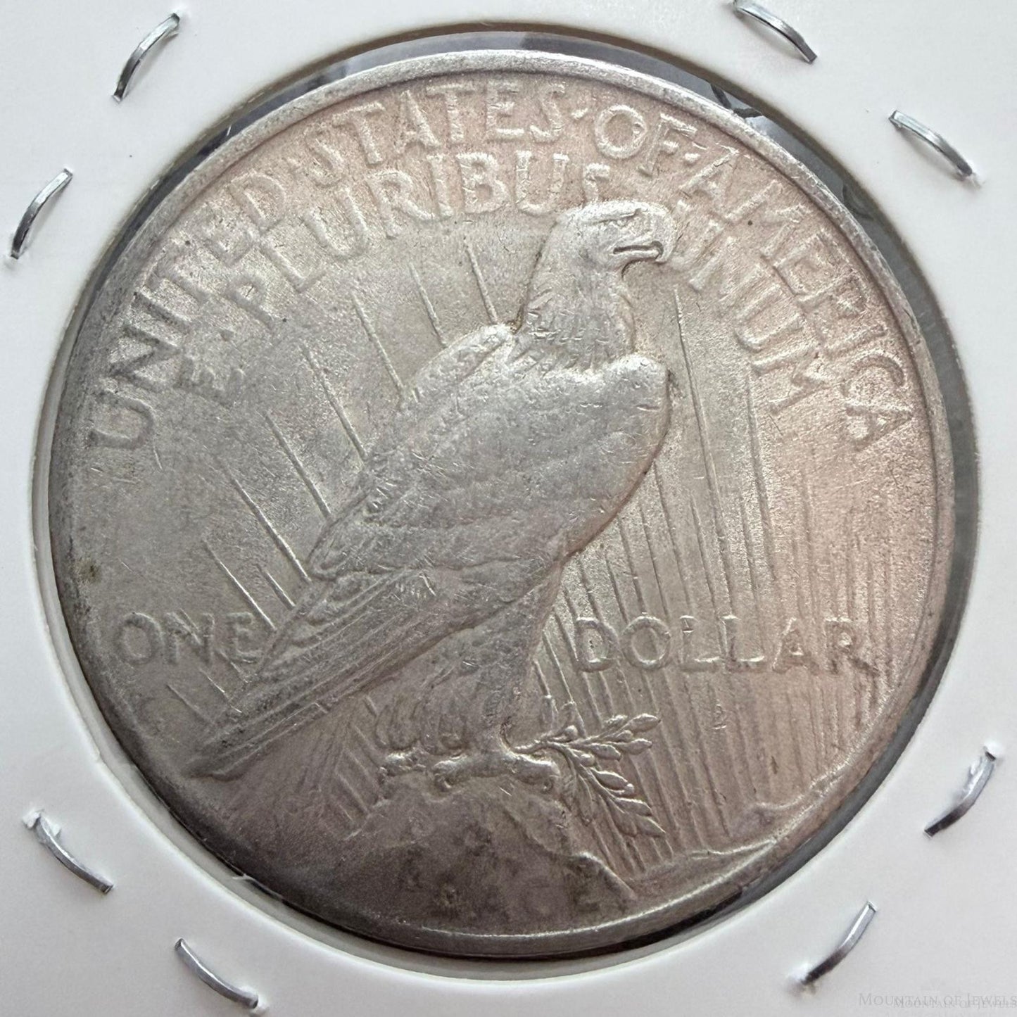 1922 US 90% Peace Silver Dollar VG-F #51626-10GU