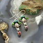 Sterling Silver Southwestern Style Multistone Dangle Earrings For Women #6