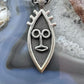 Vintage Silver Tribal Mask Unisex Fashion Pendant