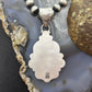 Sterling Silver Southwestern Style Teardrop Emerald Decorated Pendant For Women