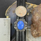 Carolyn Pollack Sterling Silver Oval Denim Lapis Decorated Ring For Women