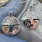 Brad Panteah Sterling Silver Overlay Decorated Maiden Face Dangle Earrings For Women #1