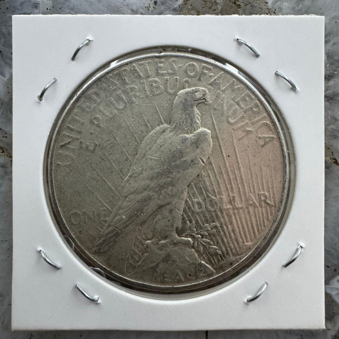 1926-S US 90% Peace Silver Dollar VG-F #71625-3GP
