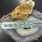 Sterling Silver Southwestern Style Oval Mohave Turquoise Lariat 18" Necklace For Women