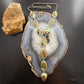 Sterling Silver Southwestern Style Montezuma Turquoise Lariat 25.5" Necklace For Women