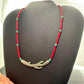Carolyn Pollack Sterling Silver Cactus Pendant on Coral 14"-17" Necklace For Women