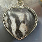 Sterling Silver Southwestern Style White Buffalo Heart Pendant For Women #4