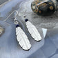 Anthony Gatewood Sterling Silver & Lapis Bead Feather Dangle Earrings For Women