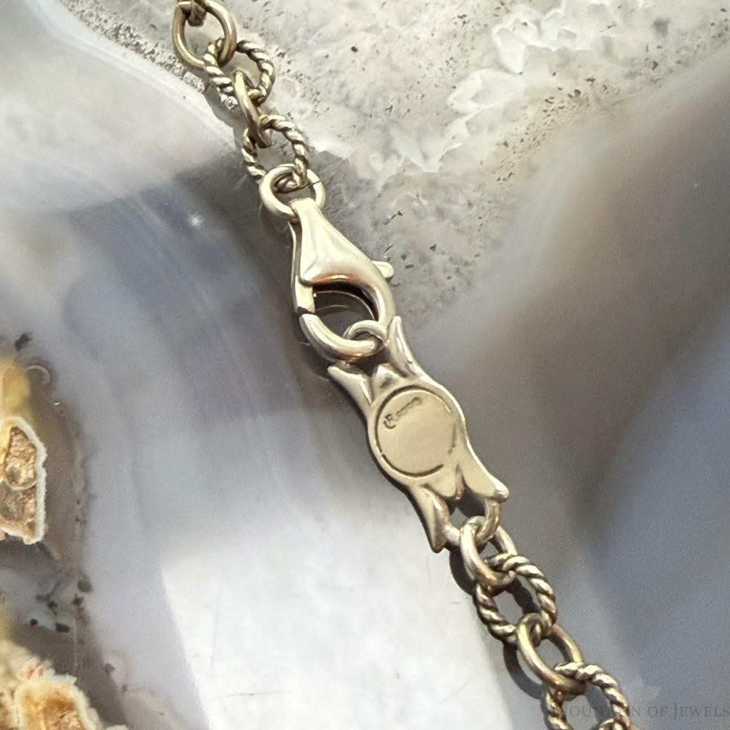 Carolyn Pollack Sterling Silver Round Link Chain 24" Necklace For Women