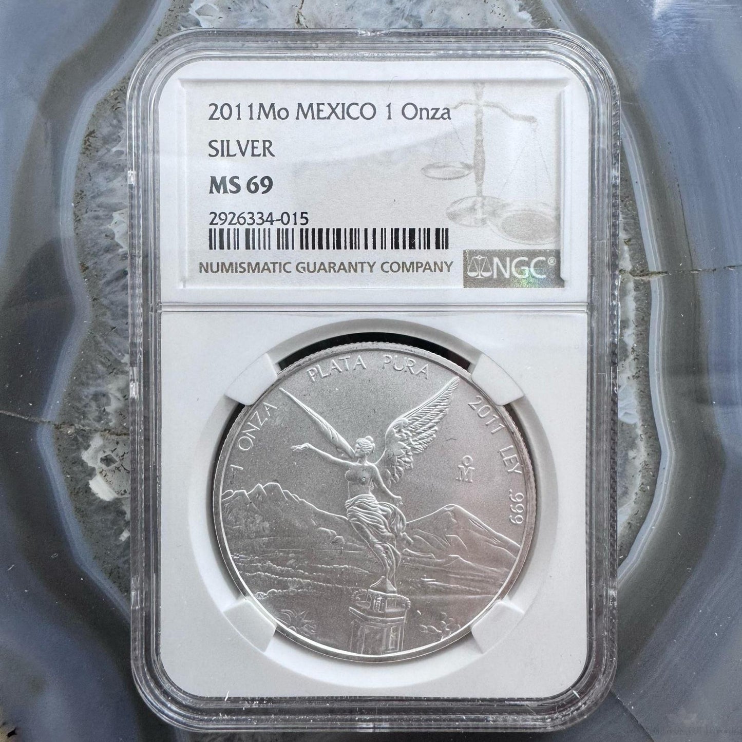 2011 Mexico Lebertad One Ounce .999 Fine Silver NGC MS69 #015 Must Have