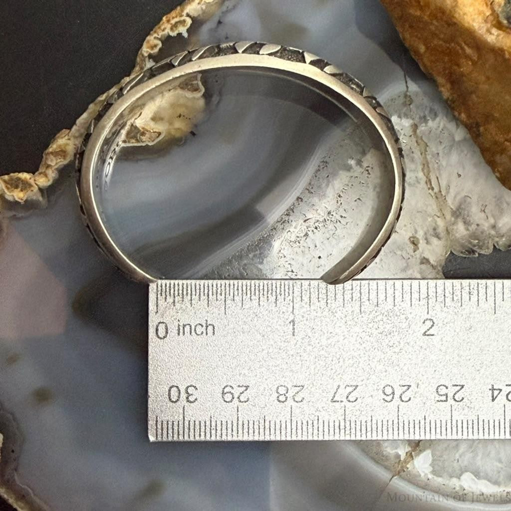 Vintage T.Dobbs Silver Floral Overlay Bracelet For Women