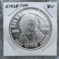 US One Troy Ounce of .999 Silver Bullion BU #61425-7OH