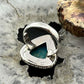 Sterling Silver Southwestern Style Teardrop Shattuckite Decorated Ring Size 7 For Women