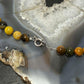 Sterling Silver 8mm Round Yellow Jasper 16" Necklace For Women
