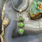 Sterling Silver Southwestern Style 3 Sonora Gold Turquoise Decorated Pendant For Women #2