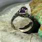 Carolyn Pollack Sterling Silver Faceted Amethyst Doublet Bypass Ring Size 8 For Women