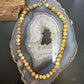 Sterling Silver 8mm Round Snakeskin Jasper 16" Necklace For Women