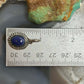 Sterling Silver Southwestern Style Oval Lapis Decorated Charm/Pendant For Women