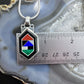 Carolyn Pollack Sterling Silver Multistone Inlay Hexagon Pendant 22" Necklace