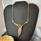 Carolyn Pollack Sterling Silver & Brass Multi Stone Decorated 18" Necklace For Women