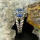 Carolyn Pollack Southwestern Style Sterling Silver 3 Denim Lapis Ring Size 5 For Women