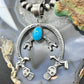 Eva & Linberg Billah Native American Sterling Silver Oval Turquoise Unisex Naja Pendant