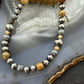 Carolyn Pollack Sterling Silver Decorated Beaded & Picture Jasper Necklace For Women