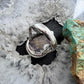 Sterling Silver Southwestern Style Teardrop Wild Horse Decorated Ring Size 6.75 For Women