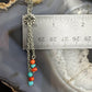 Carolyn Pollack Sterling Silver Coral & Turquoise Beads Chain Lariat Necklace For Women