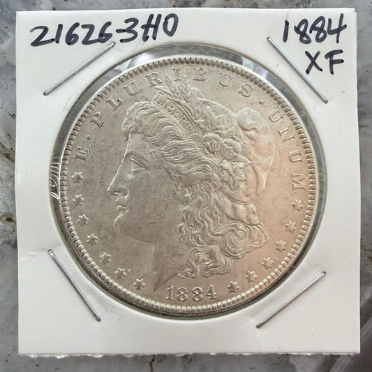 1884 US 90% Morgan Silver Dollar XF #21626-3HO