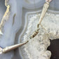 Vintage Sterling Silver 3 Strands White Shell Carved Birds & Shell Necklace For Women
