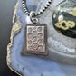 Ben Yellowhorse Navajo Sterling Silver & Copper Stamped Chief Profiles Pendant