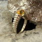 Carolyn Pollack Sterling Silver Faceted Citrine Decorated Ring For Women