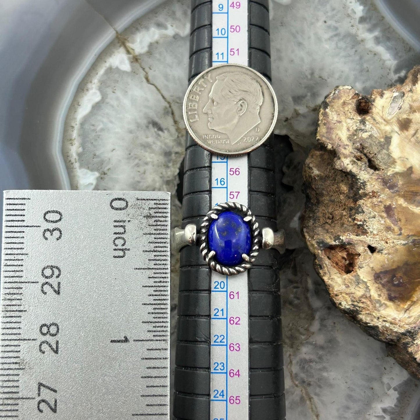 Carolyn Pollack American West Sterling Silver Oval Lapis Reversible Ring For Women