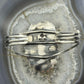 Sterling Silver Southwestern Style Large Oval Shattuckite Bracelet For Women