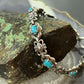 Carolyn Pollack Sterling Silver 6 Oval Turquoise Decorated Link Bracelet For Women